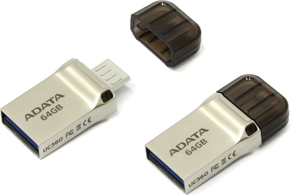   USB3.1/USB micro-B OTG 64Gb ADATA UC360 [AUC360-64G-RGD]
