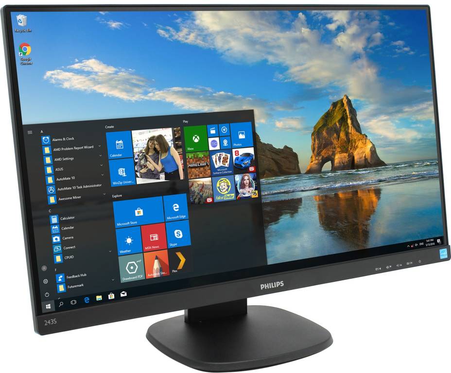   23.8 PHILIPS 243S7EHMB/00    (LCD, Wide, 1920x1080, D-Sub, HDMI)