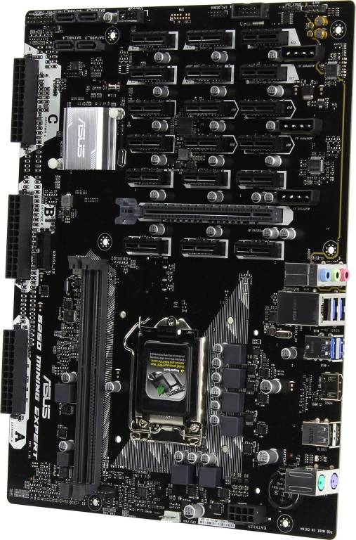    LGA1151 ASUS B250 MINING EXPERT (RTL) [B250] PCI-E HDMI GbLAN SATA ATX 2DDR4