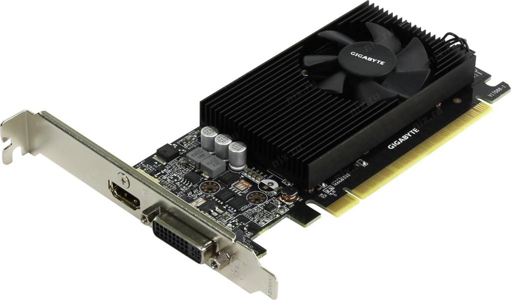 купить Видеоадаптер PCI-E 2Gb GDDR5 GIGABYTE GV-N730D5-2GL (RTL) DVI+HDMI [GeForce GT730]