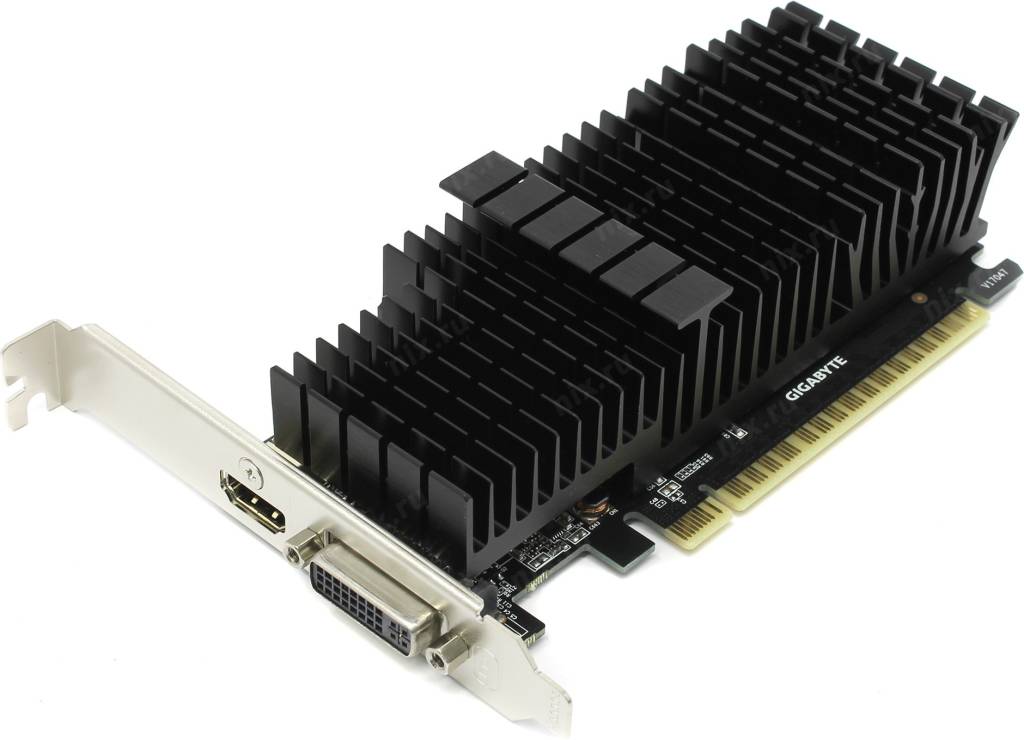 купить Видеоадаптер PCI-E 2Gb GDDR5 GIGABYTE GV-N710D5SL-2GL (RTL) DVI+HDMI [GeForce GT710]