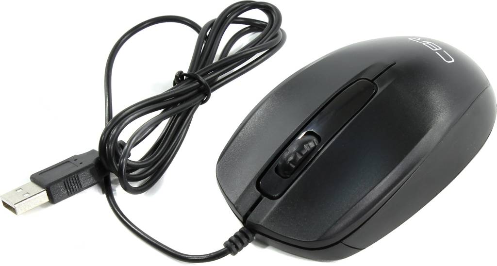  USB CBR Optical Mouse [CM17 Black] (RTL) 3but+Roll