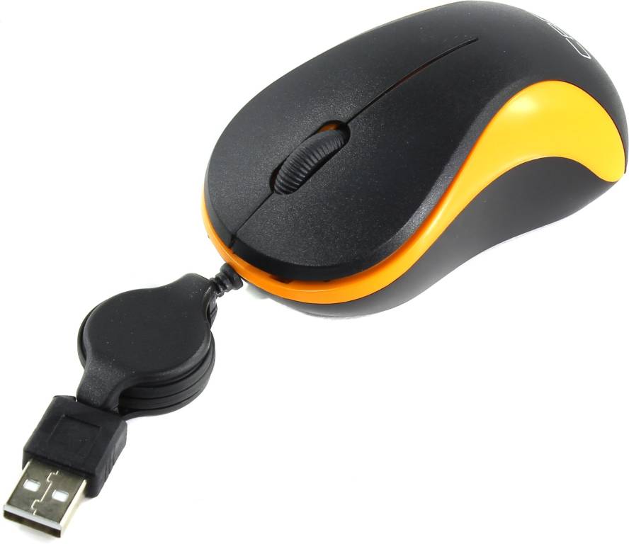   USB CBR Optical Mouse [CM114 Orange] (RTL) 3but+Roll
