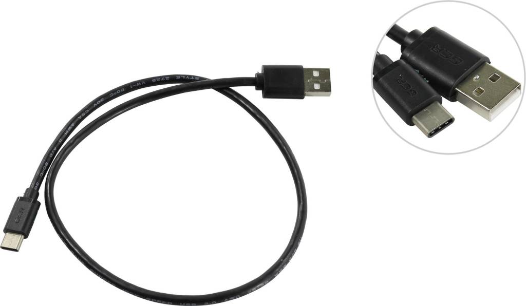   USB A-- >USB-C 0.5 Greenconnect [GCR-UC1AM-BB2S-0.5m]