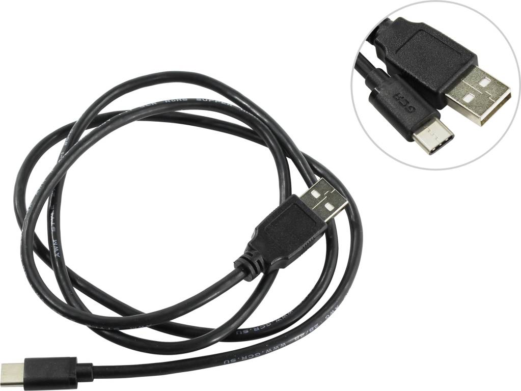   USB A-- >USB-C 1.0 Greenconnect [GCR-UC1AM-BB2S-1m]