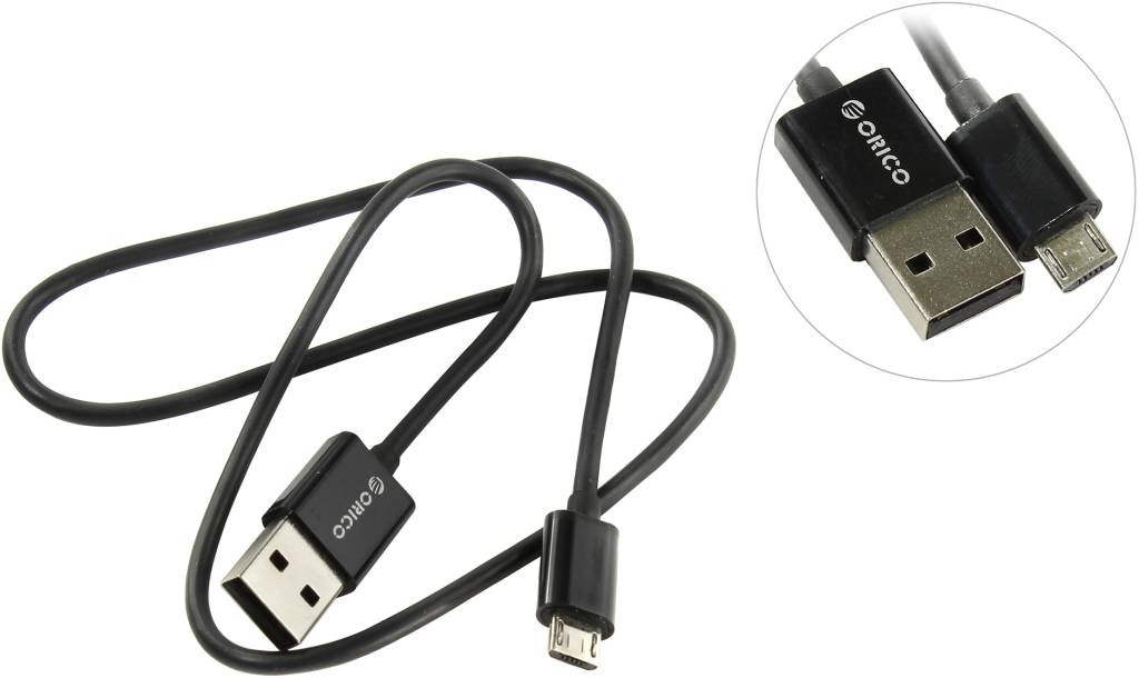   USB A-- >micro-B 0.5 Orico [ADC-05-V2-BK]
