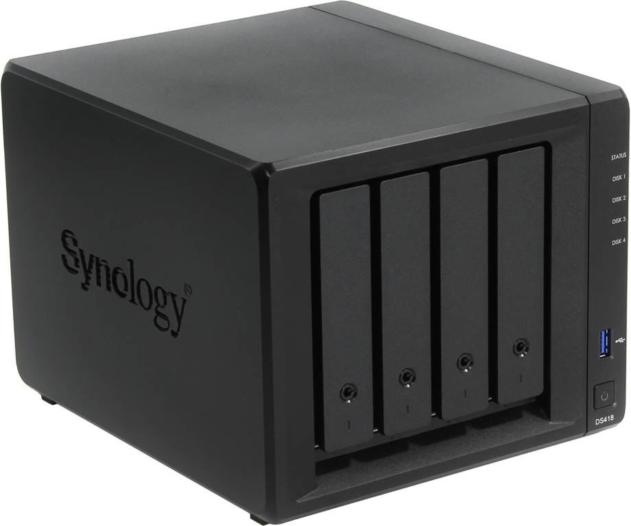     Synology[DS418]Disk Station(4x3.5/2.5 HDD/SSD SATA,RAID 0/1/5/6/10/JBOD,2xG