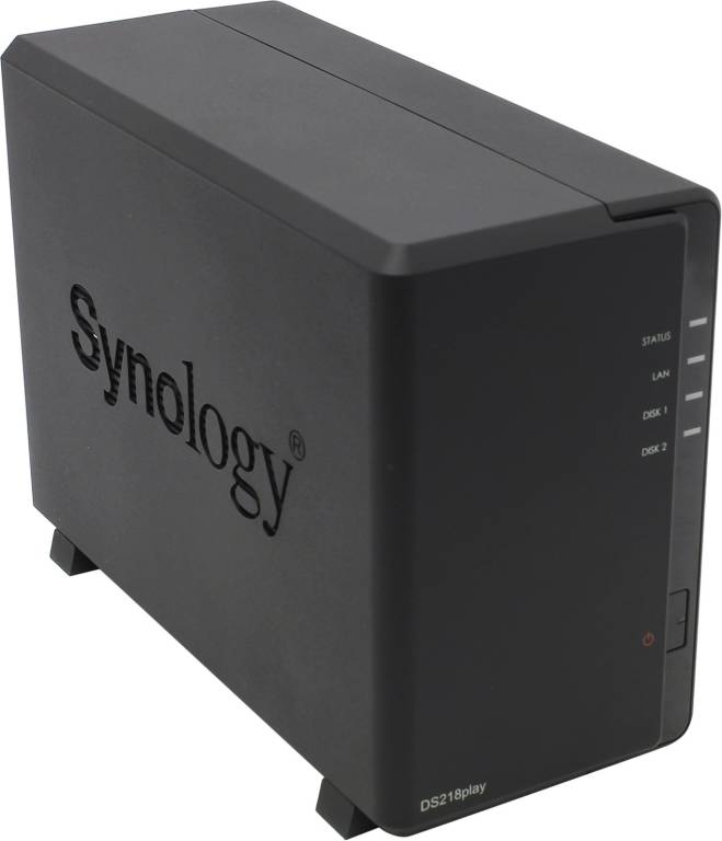     Synology[DS218play]Disk Station(2x3.5 HDD SATA,RAID 0/1/JBOD,GbLAN,2xUSB3.0