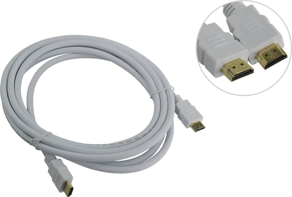 купить Кабель HDMI to HDMI (19M -19M)  3.0м v2.0 AOpen [ACG711W-3м]