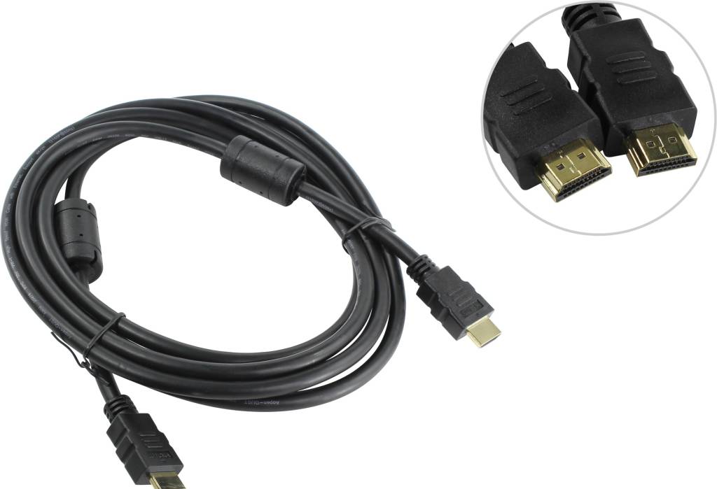 купить Кабель HDMI to HDMI (19M -19M)  3.0м (2 фильтра) v2.0 AOpen [ACG711D-3м]