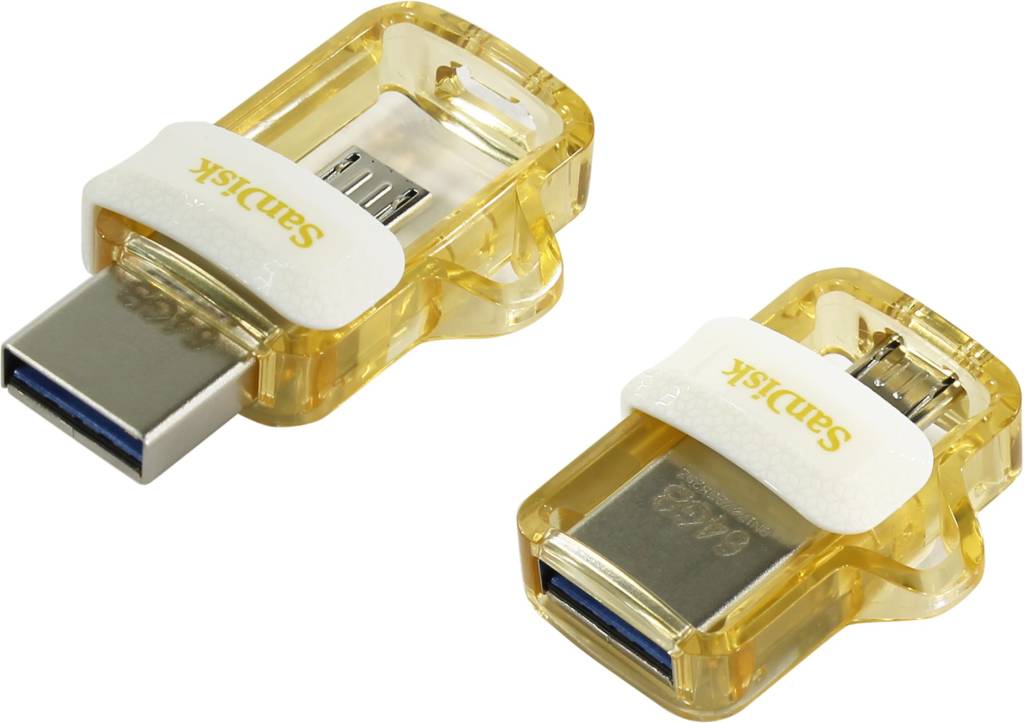   USB3.0/USB micro-B OTG 64Gb SanDisk Ultra Dual Drive m3.0[SDDD3-064G-G46GW]
