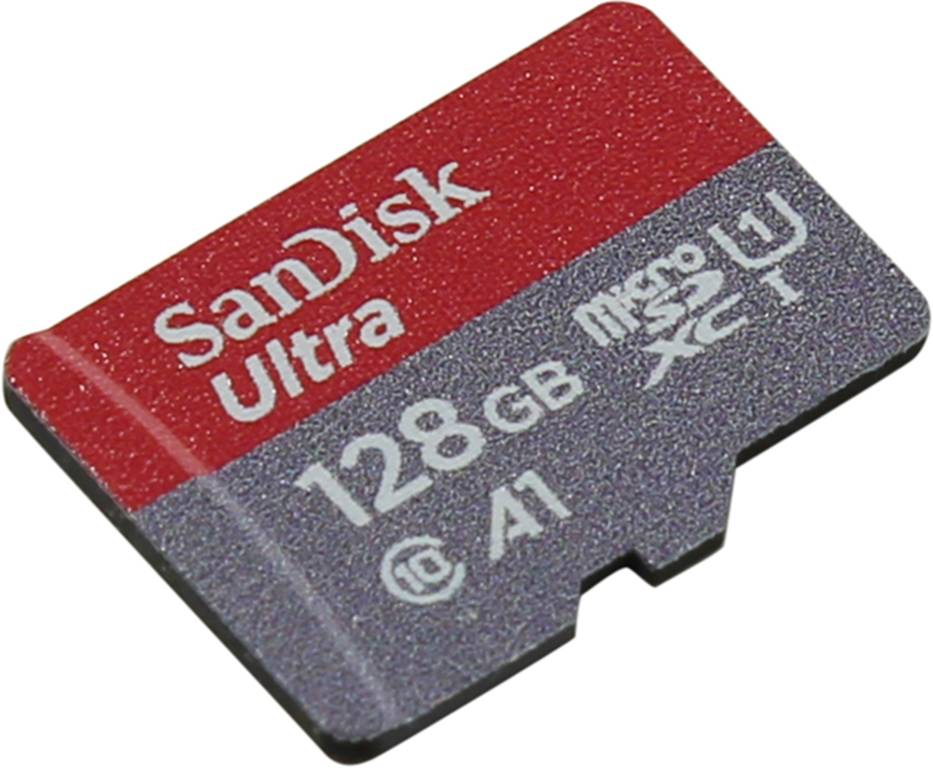    microSDXC 128Gb SanDisk Ultra [SDSQUAR-128G-GN3MN] UHS-I U1 Class10