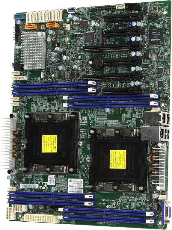    Dual LGA3647 SuperMicro X11DPL-I(RTL)[C621]2xPCI-E DSub 2xGbLAN SATA RAID A