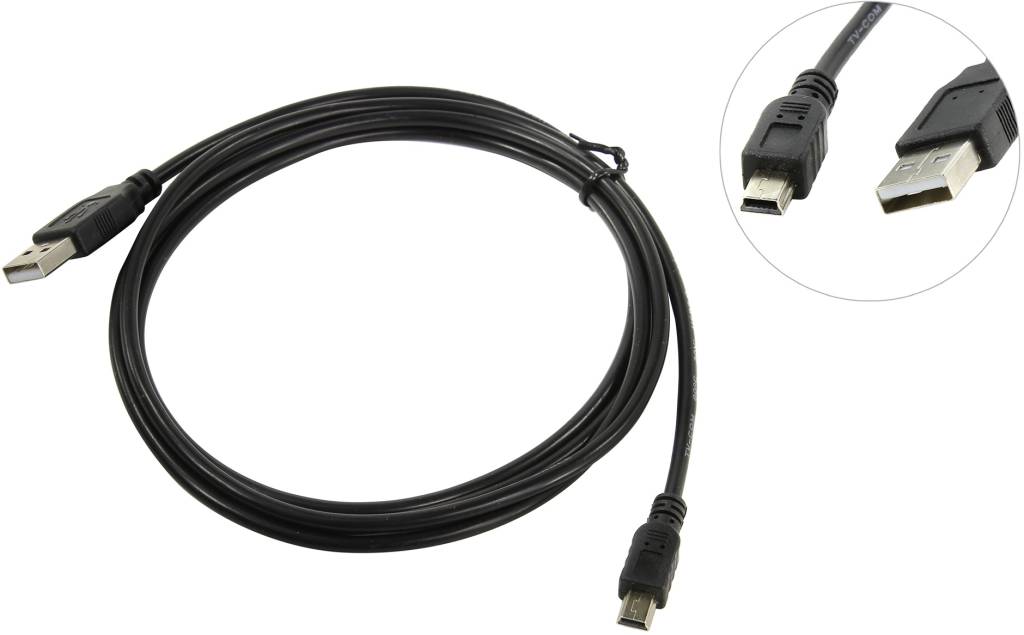   USB 2.0 A-- >mini-B 5P 1.8 TV-COM [USG110G-1.8]