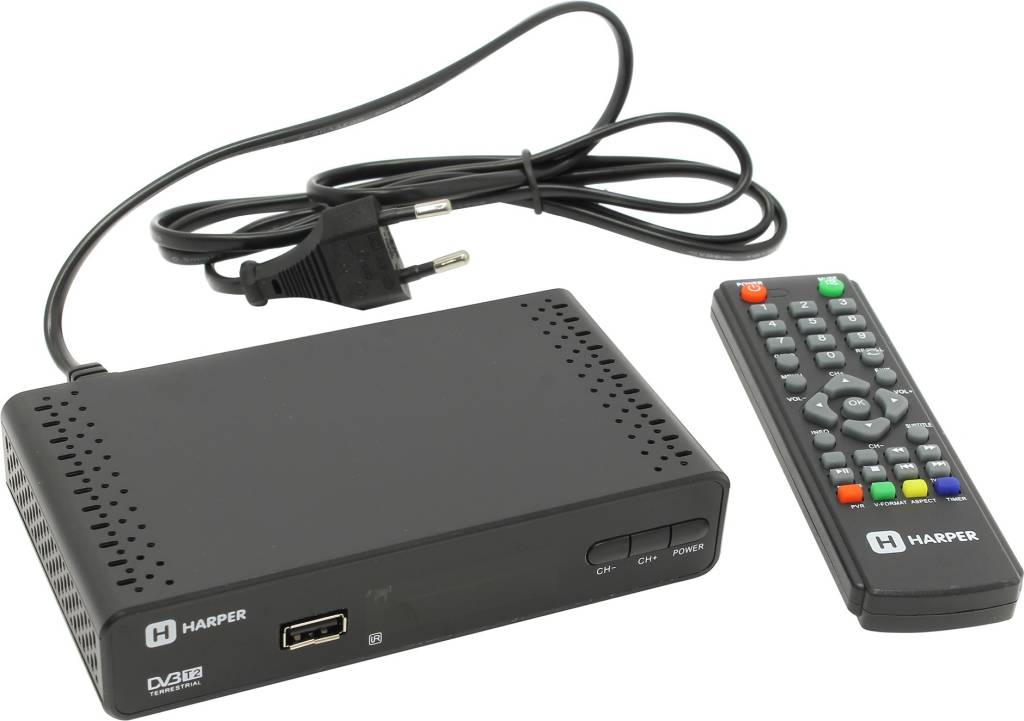 купить Проигрыватель HARPER [HDT2-1513] (Full HD A/V Player, HDMI, RCA, USB2.0, DVB-T/DVB-T2, ПДУ)