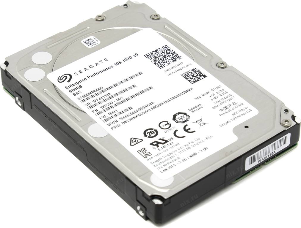 купить Жесткий диск 600 Gb SAS 12Gb/s Seagate Enterprise Performance 10K [ST600MM0009] 2.5” 10000rpm