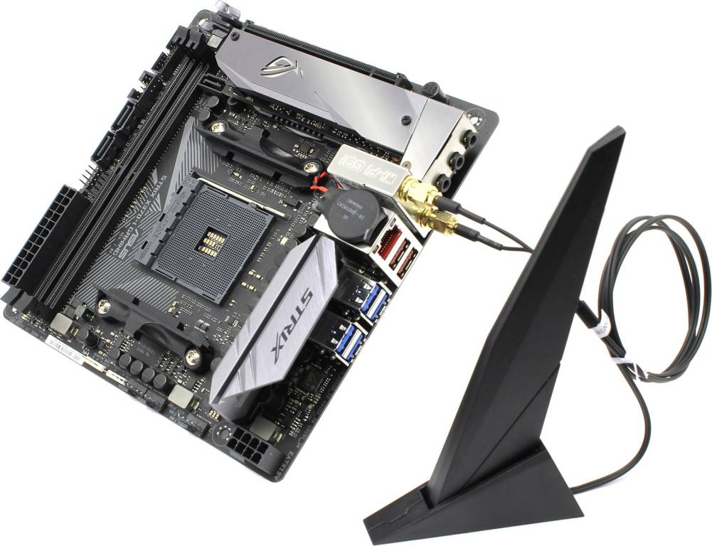    SocAM4 ASUS ROG STRIX X370-I GAMING(RTL)[X370]PCI-E GbLAN+WiFi+BT SATA RAID Mi