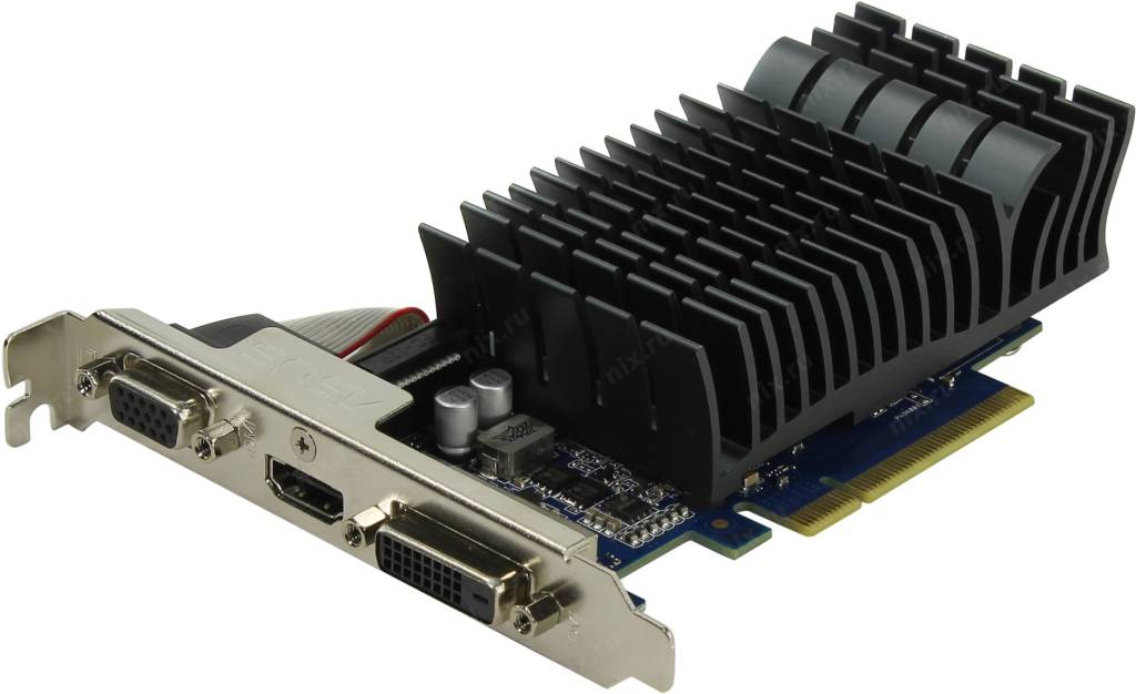   PCI-Ex8 2Gb DDR3 ASUS GT730-SL-2G-BRK-V2 (RTL) D-Sub+DVI+HDMI[GeForce GT730]
