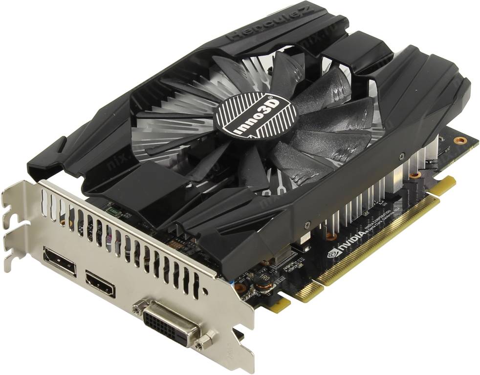   PCI-E 6Gb GDDR5 Inno3D [N1060-6DDN-N5GM] (RTL) DVI+HDMI+DP[GeForce GTX1060]