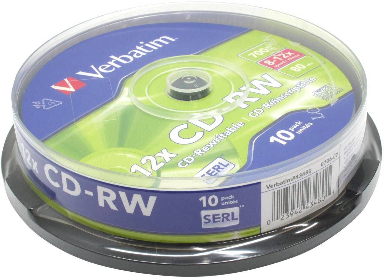   CD-RW 700 Verbatim 12x (10 ) Cake Box