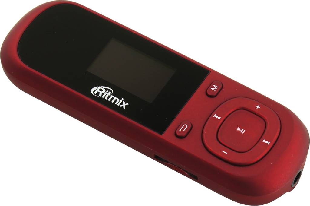   Ritmix [RF-3360-4Gb] Red (MP3 Player, FM Tuner/Transm, 4Gb, ., microSD, USB2.0, Li-lon)