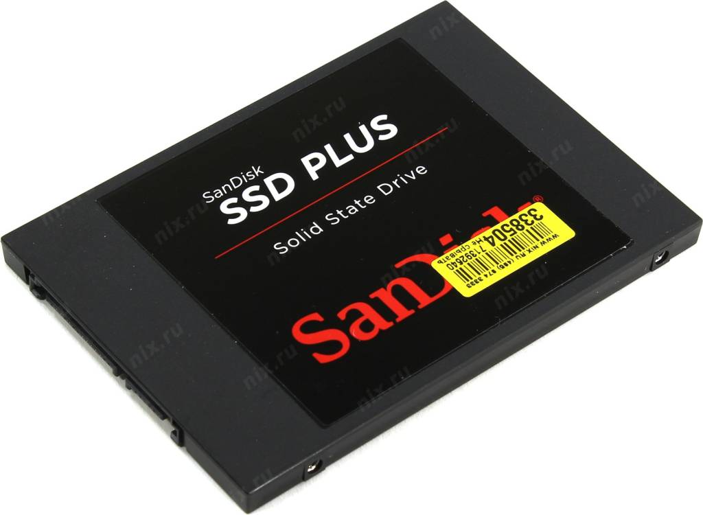   SSD 120 Gb SATA-III SanDisk PLUS [SDSSDA-120G-G27] 2.5 3D TLC