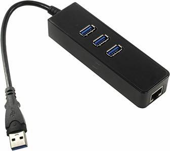   USB3.0 HUB 3-Port, LAN Orient [GCR-AP04]