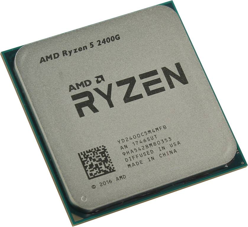   AMD Ryzen 5 2400G (YD240OC) 3.6 GHz/4core/SVGA RADEON RX Vega 11/65W Socket AM4