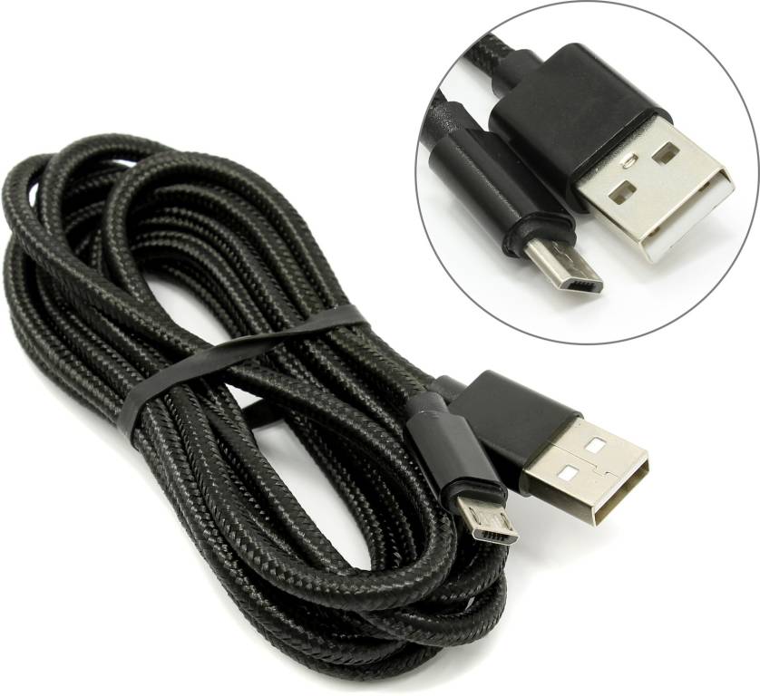   USB 2.0 A-- >micro-B 2.0 Jet.A [JA-DC22 2 Black]
