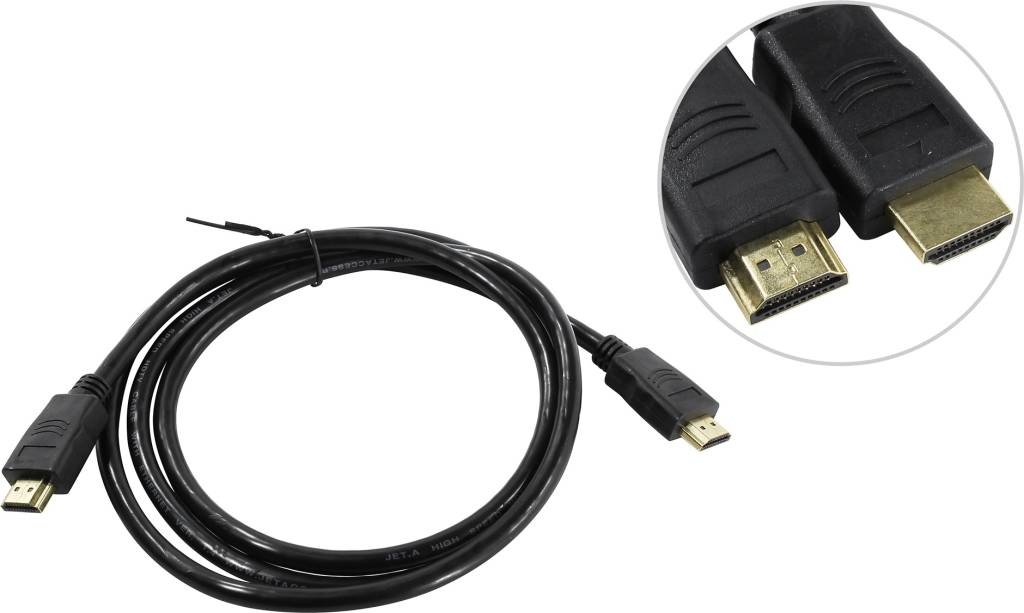 купить Кабель HDMI to HDMI (19M -19M)  1.5м v1.4 Jet.A [JA-HD8 1.5м]