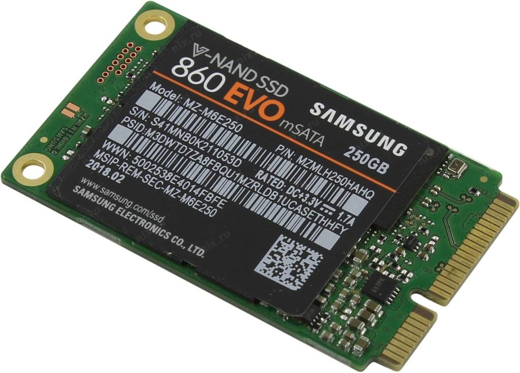   SSD 250 Gb mSATA-III Samsung 860 EVO [MZ-M6E250BW] (RTL) V-NAND TLC