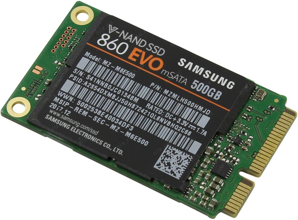   SSD 500 Gb mSATA-III Samsung 860 EVO [MZ-M6E500BW] (RTL) V-NAND TLC