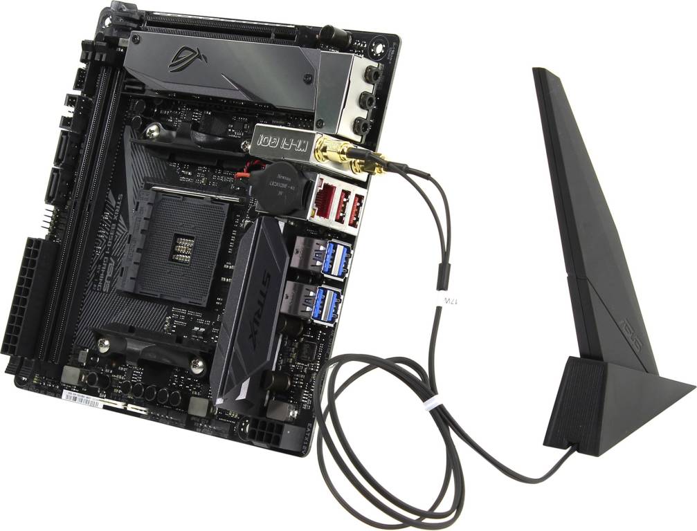    SocAM4 ASUS ROG STRIX B350-I GAMING(RTL)[B350]PCI-E GbLAN+WiFi+BT SATA RAID Mi