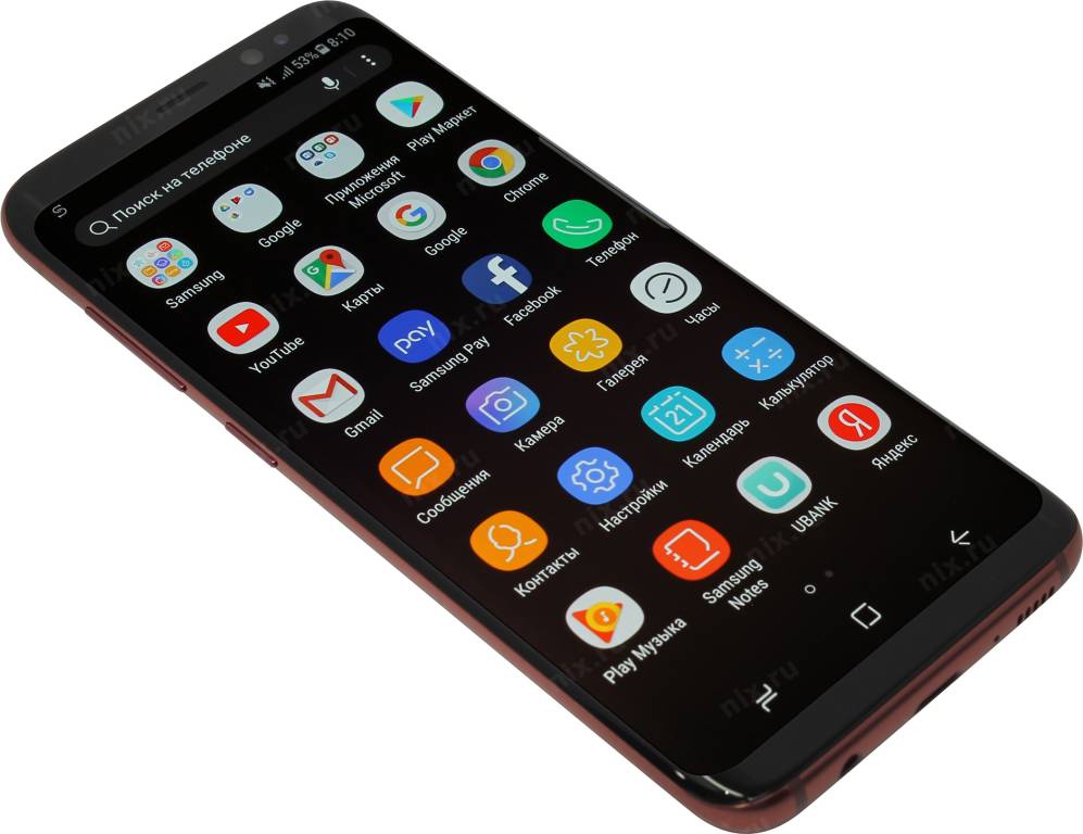   Samsung Galaxy S8 SM-G950FZRDSER R.Ruby(2.3GHz,4Gb,5.82960x1440,4G+WiFi+BT,64Gb+microSD,12