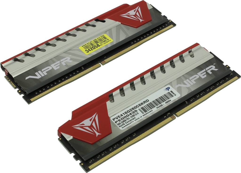    DDR4 DIMM 16Gb PC-22400 Patriot Viper [PVE416G280C6KRD] KIT 2*8Gb