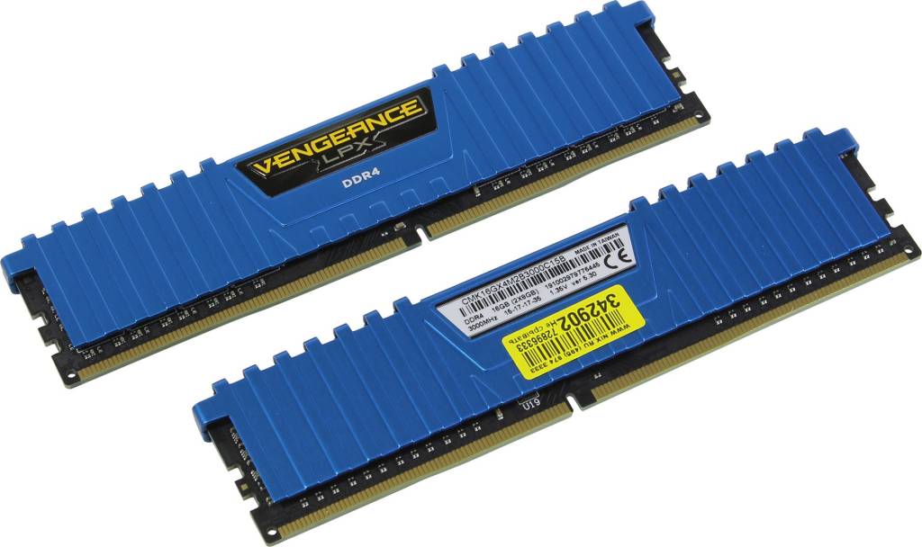    DDR4 DIMM 16Gb PC-24000 Corsair Vengeance LPX [CMK16GX4M2B3000C15B] KIT 2*8Gb