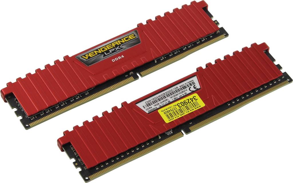    DDR4 DIMM 16Gb PC-24000 Corsair Vengeance LPX [CMK16GX4M2B3000C15R] KIT 2*8Gb