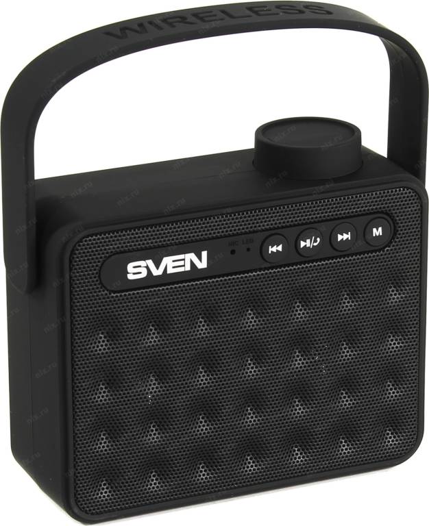   SVEN PS-72 Black (2x3W, Bluetooth, USB, FM, Li-Ion)