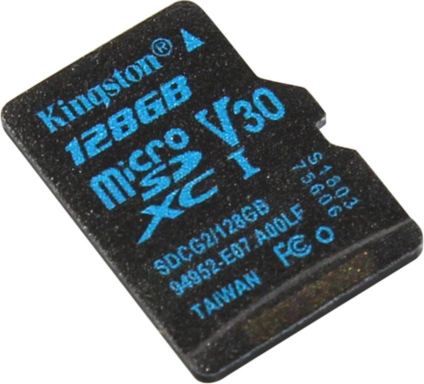    microSDXC 128Gb Kingston [SDCG2/128GBSP] V30 UHS-I U3