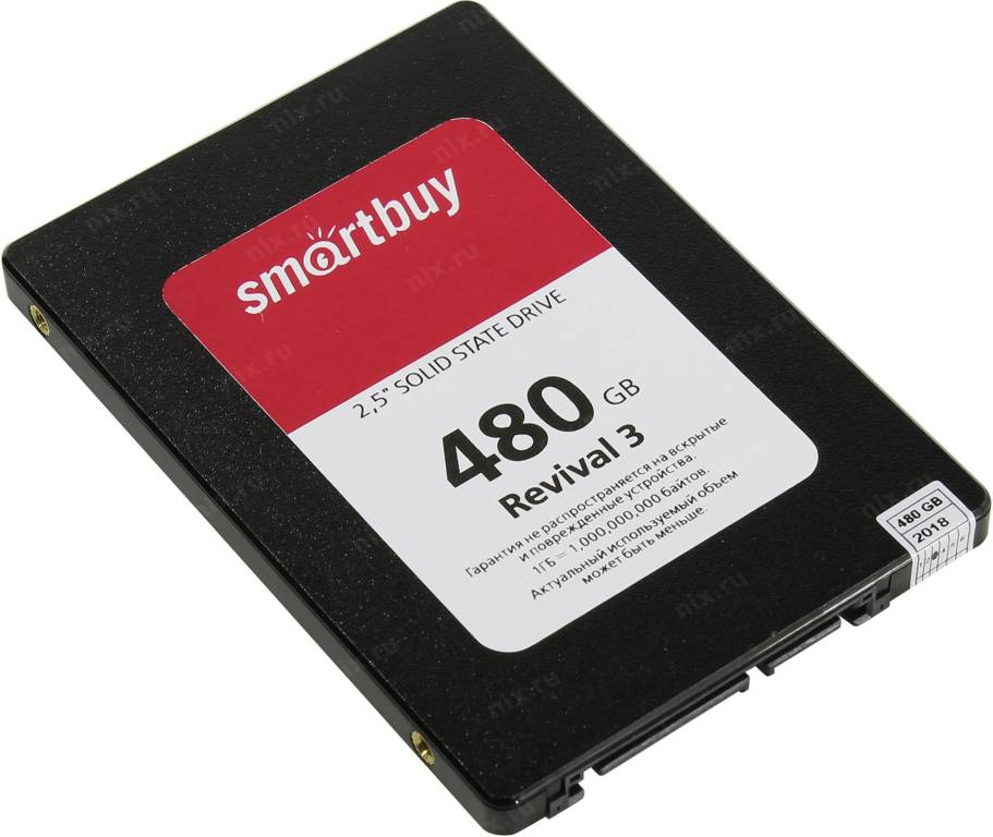   SSD 480 Gb SATA-III SmartBuy Revival 3 [SB480GB-RVVL3-25SAT3] 2.5