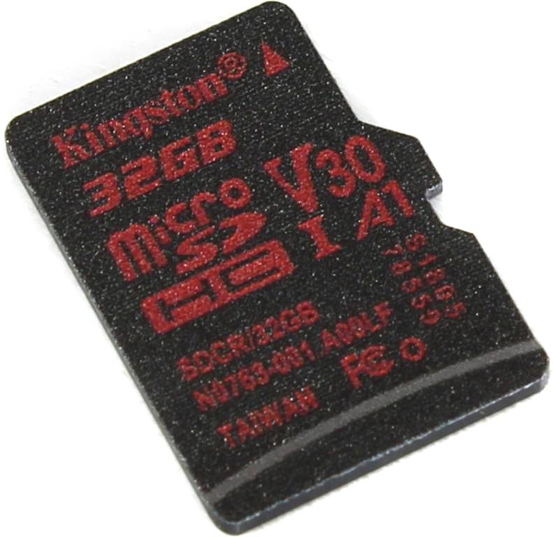    microSDHC 32Gb Kingston [SDCR/32GBSP] UHS-I U3