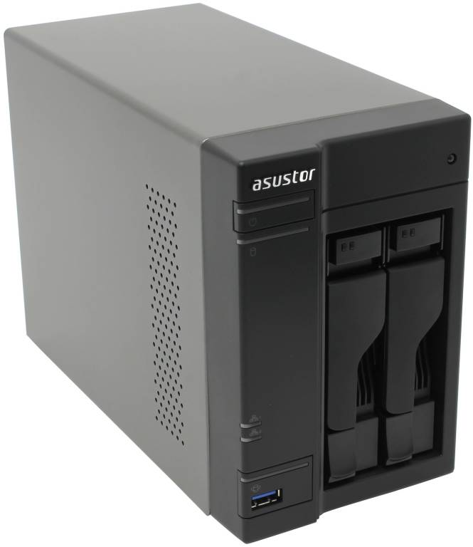     Asustor AS6302T(2x3.5/2.5HotSwap SATA,RAID 0/1,2xGbLAN,4xUSB3.0,USB3.0 Typ