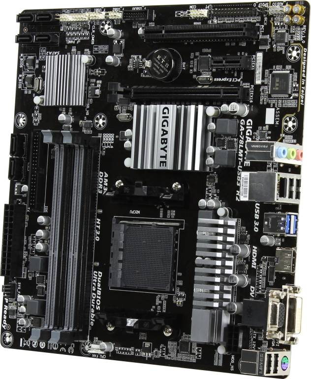    SocAM3+ GIGABYTE GA-78LMT-USB3 R2 rev1.0(RTL)[AMD 760G]PCI-E+SVGA+DVI+HD