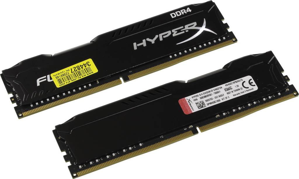    DDR4 DIMM 16GB PC-25600 Kingston HyperX FURY [HX432C18FB2K2/16] KIT 2*8Gb CL18