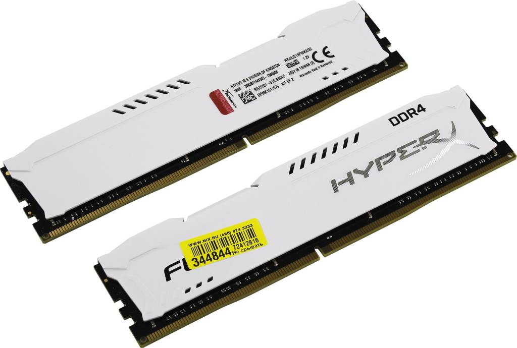    DDR4 DIMM 32Gb PC-25600 Kingston HyperX Fury [HX432C18FWK2/32] KIT 2*16Gb CL18