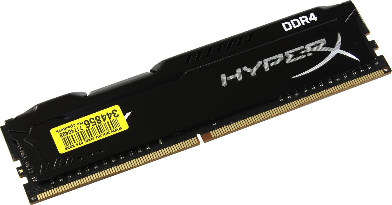    DDR4 DIMM  8Gb PC-27700 Kingston HyperX Fury [HX434C19FB2/8] CL19