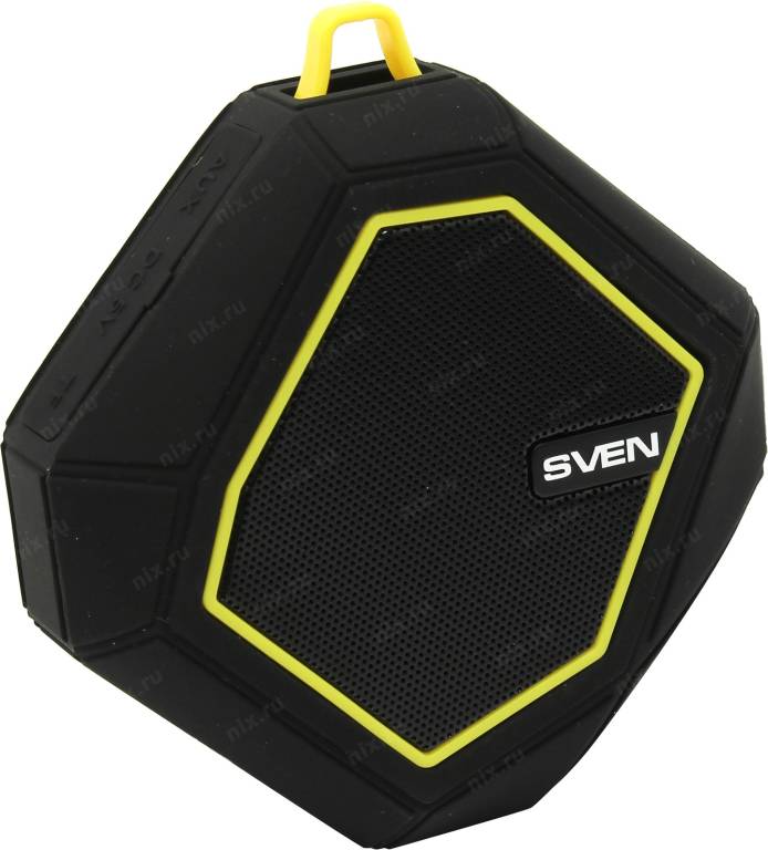   SVEN PS-77 Black-Yellow (5W, Bluetooth, microSD, FM, Li-Ion)