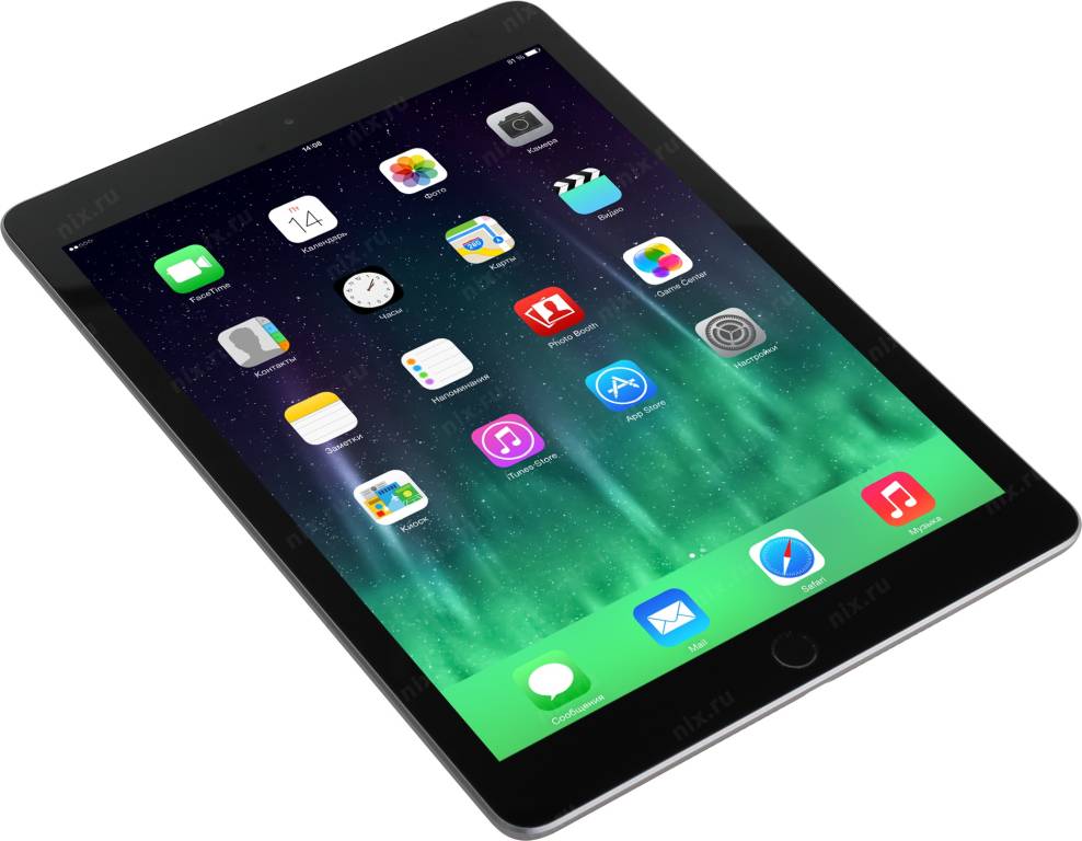   Apple iPad Wi-Fi Cellular 128GB[MR722RU/A]Space Gray A10/128Gb/WiFi/BT/4G/GPS/iOS/9.7Retina