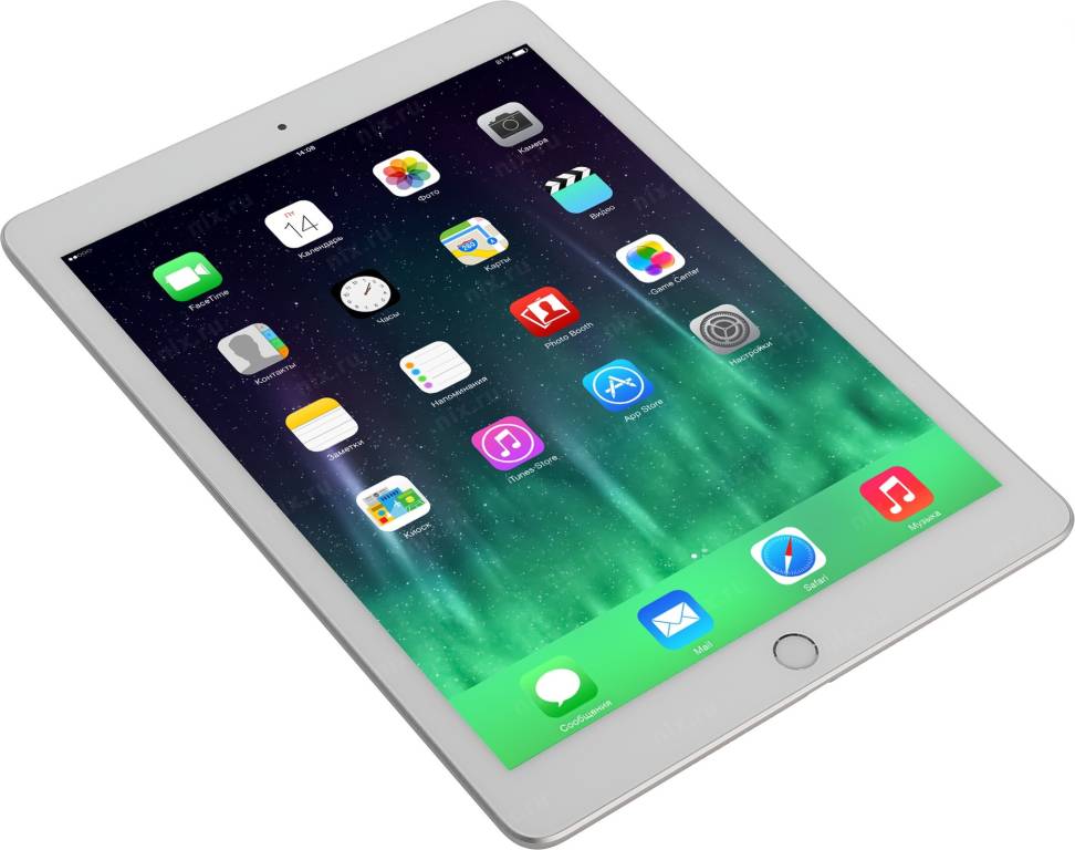   Apple iPad Wi-Fi Cellular 128GB[MR732RU/A]Silver A10/128Gb/WiFi/BT/4G/GPS/iOS/9.7Retina/0.4