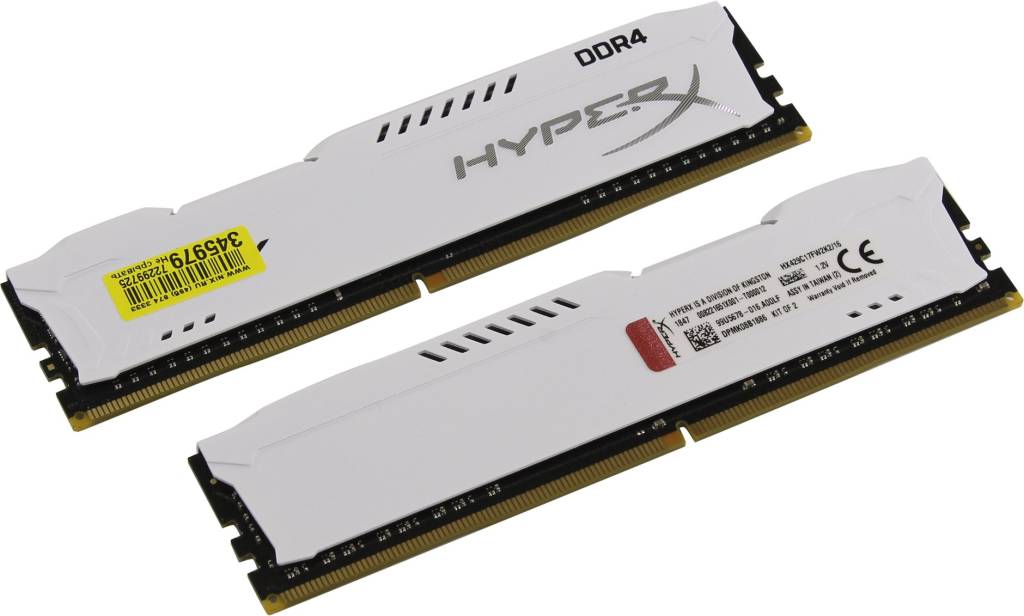    DDR4 DIMM 16Gb PC-23400 Kingston HyperX Fury [HX429C17FW2K2/16] KIT 2*8Gb CL17